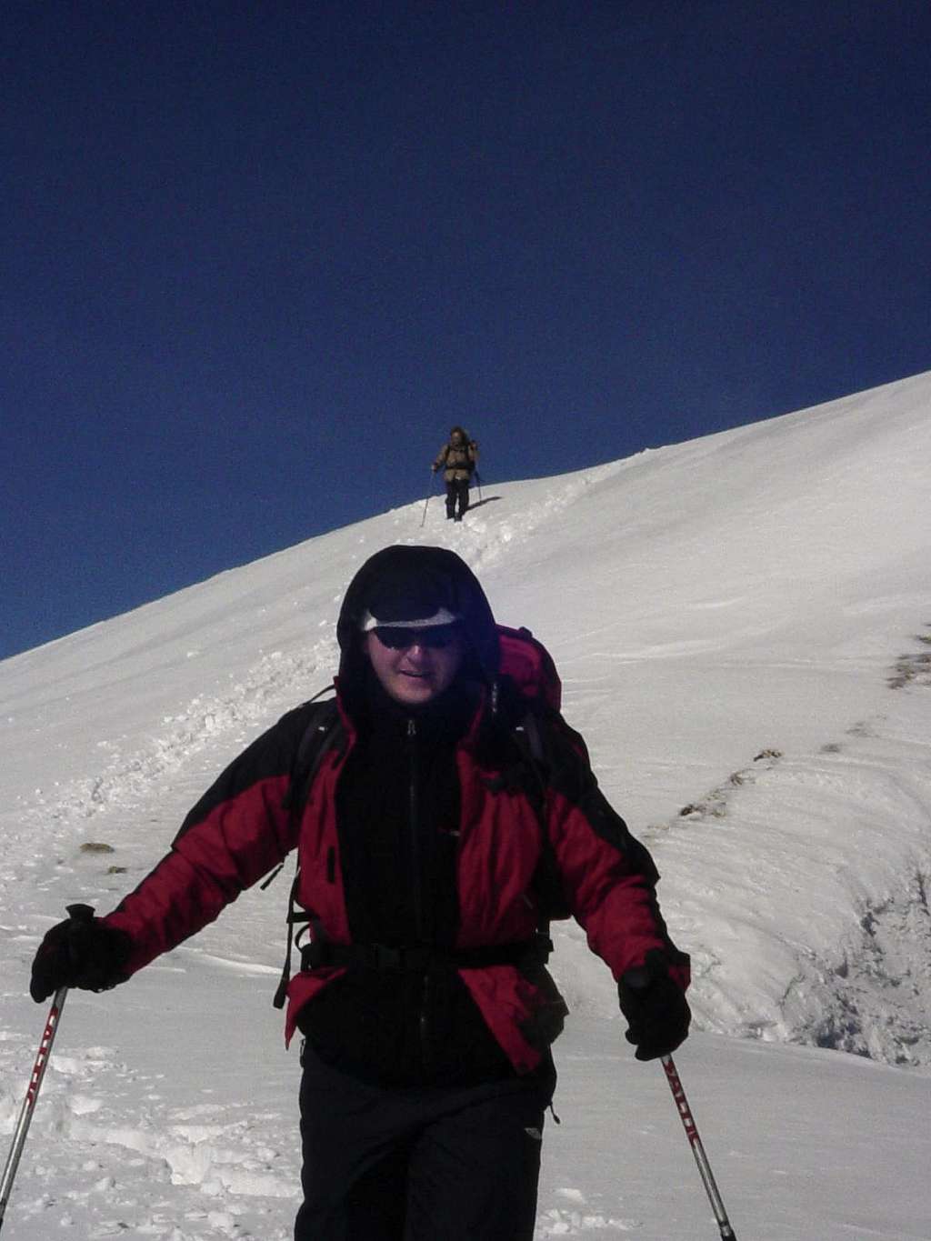 Vilnis during the ascent on Swinica
