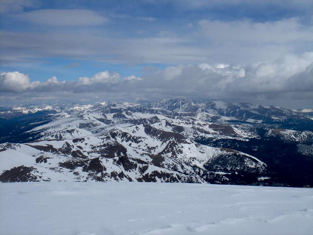 View north from the Summit of James Peak