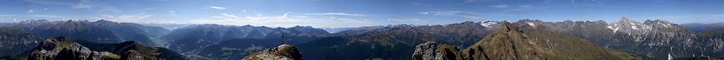 360° summit view Telfer Weissen