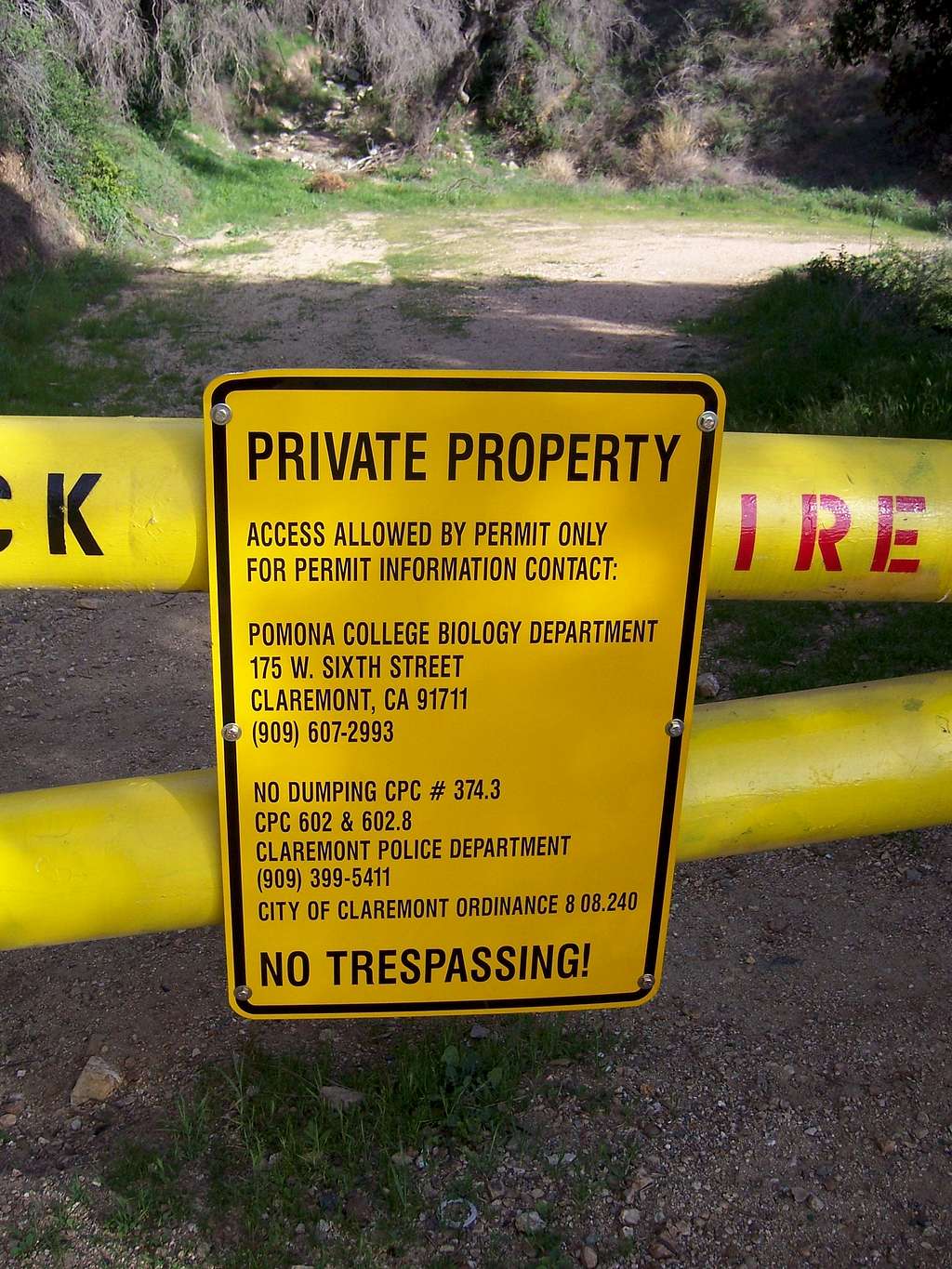 Private Property sign