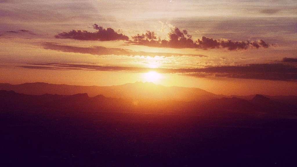 Sunrise on the Four Peaks