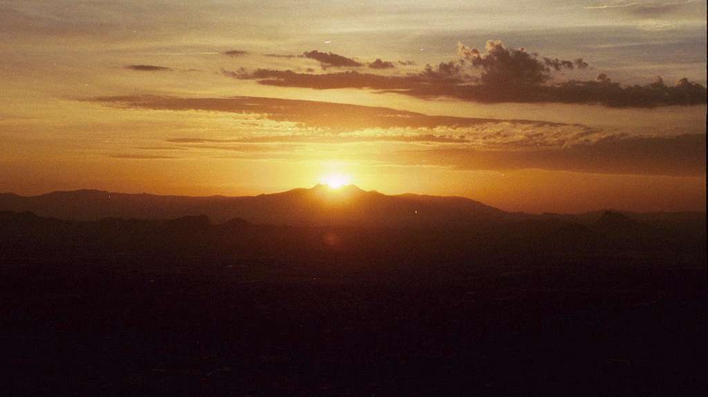 Sunrise on the Four Peaks