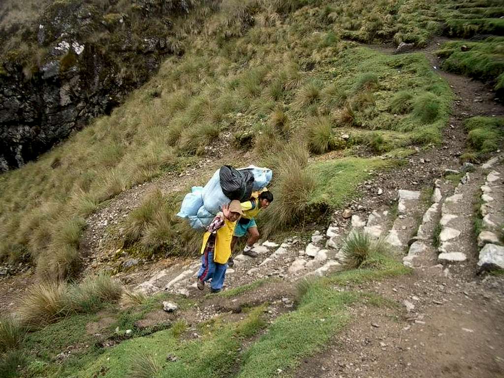 Our Porters Coming up Dead Woman's Pass