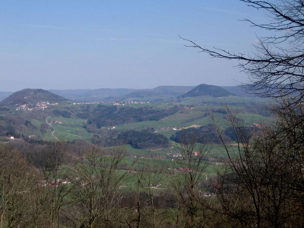 View to the East with the 2 other mountains of Dreikaiserberge