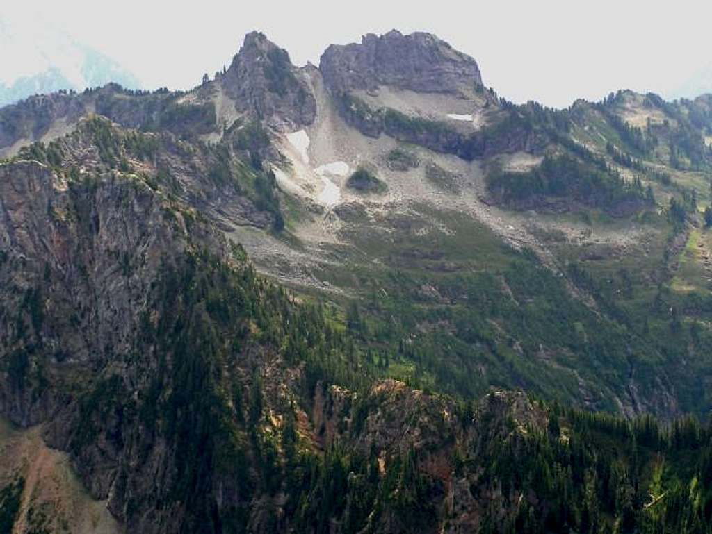 Twin Peaks from Mt. Forgotten.