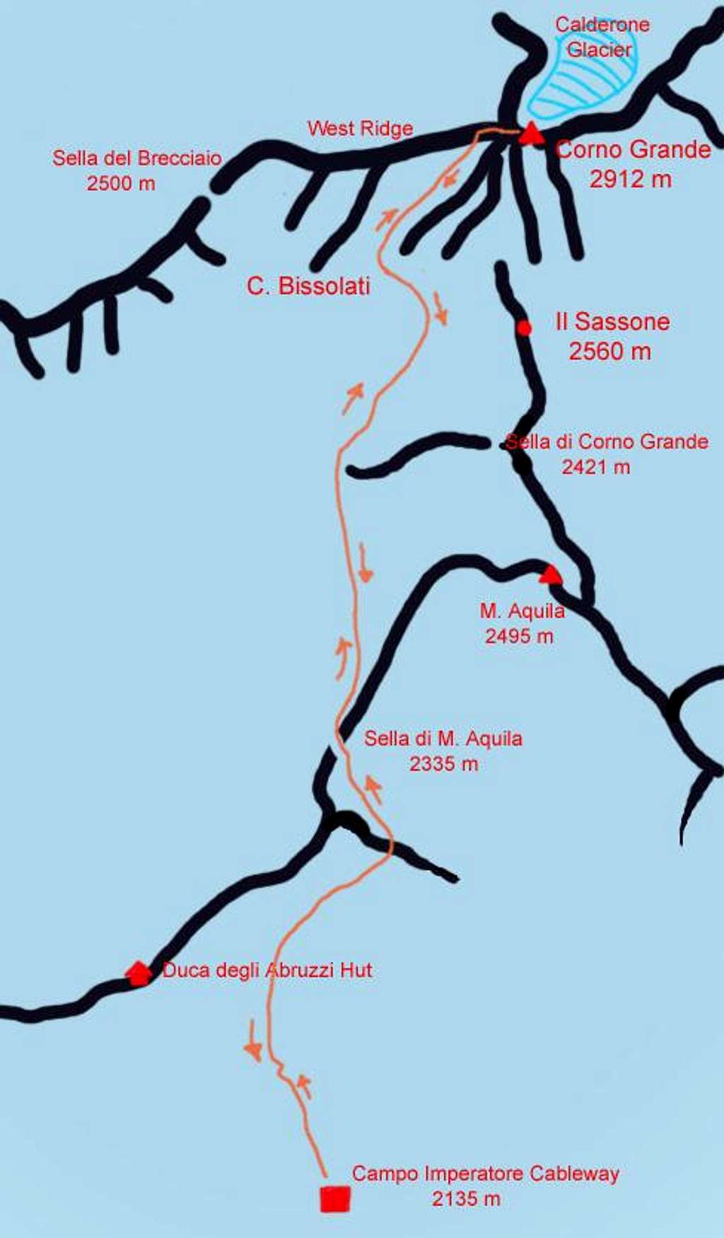 Canalone Bissolati map