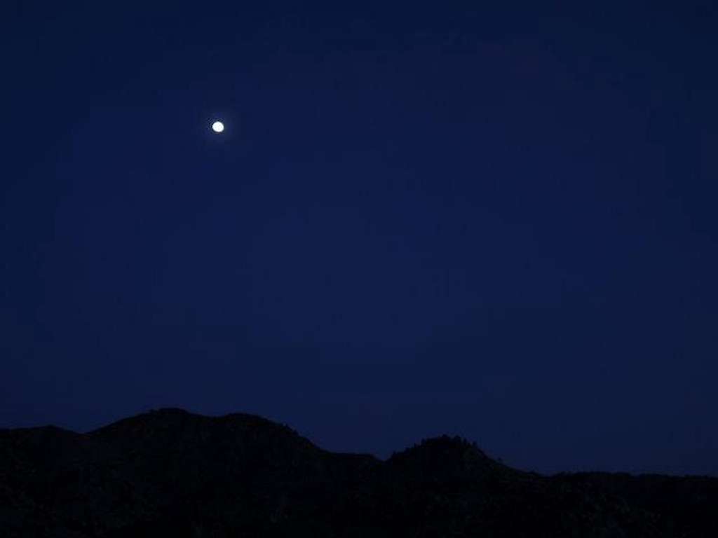 Moon over Cook Peak