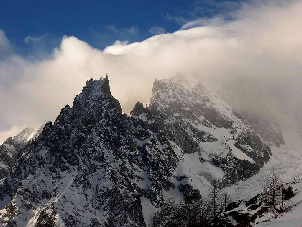 Aiguille Noire seen from ref. Bertone.