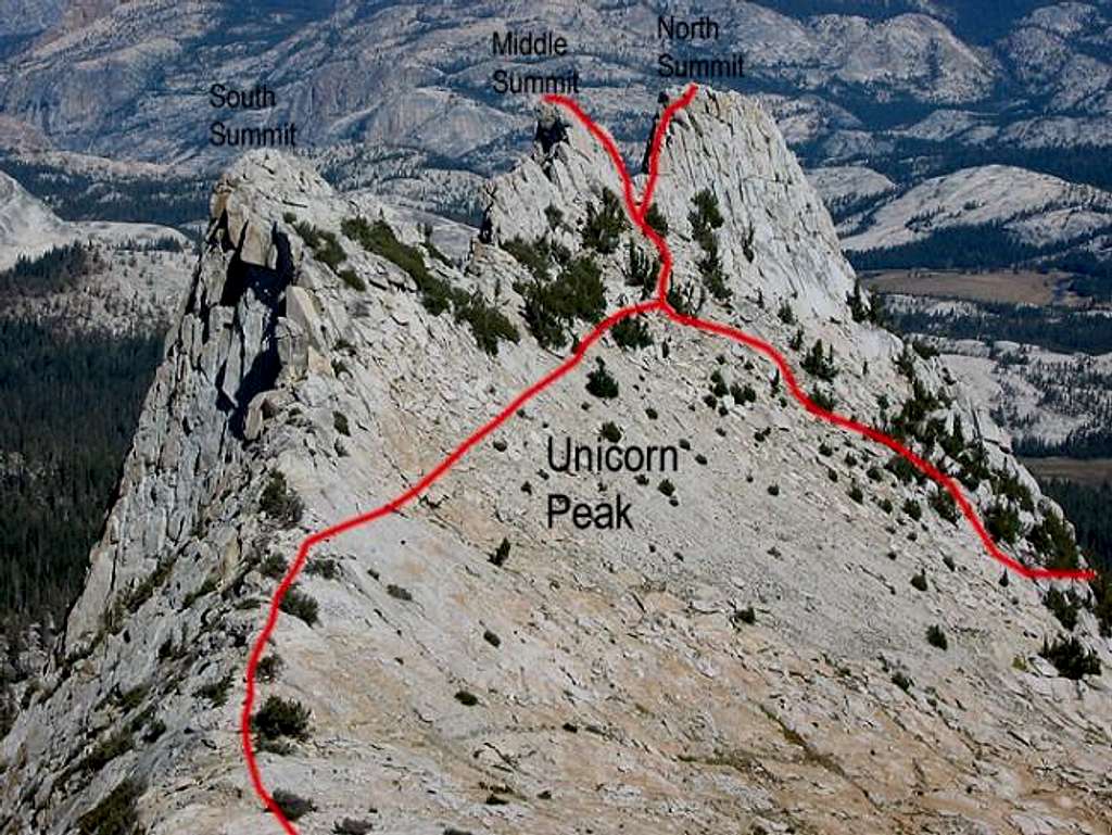 Unicorn Peak zoom from the...
