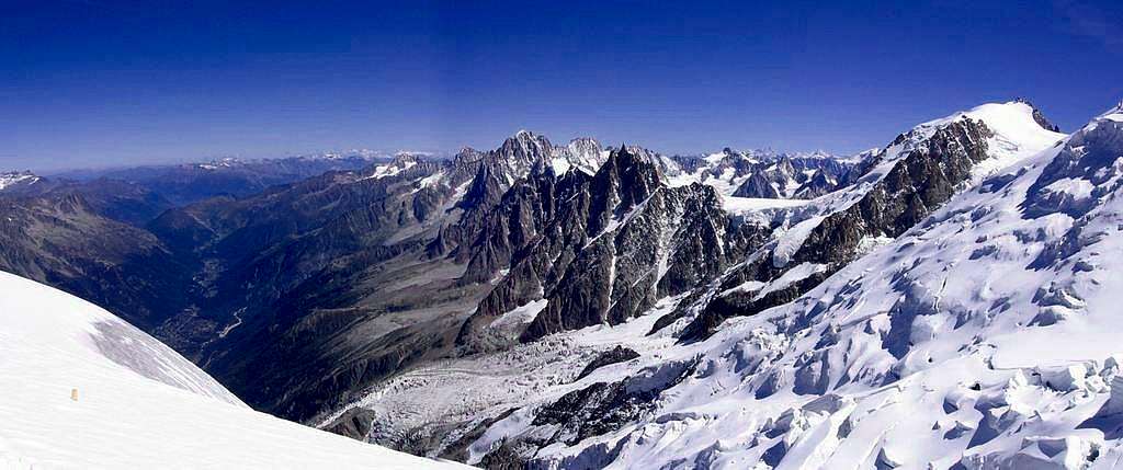 Scenery from Aiguille du Gouter, Mont Blanc