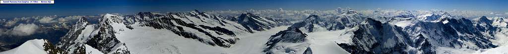 Summit Pano of Jungfrau