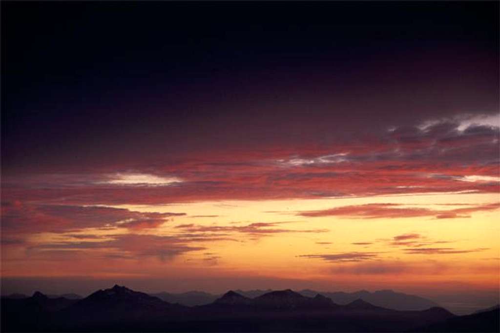 Sunset taken from Sahale Arm.