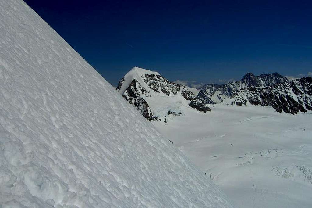 In the steep flank of Jungfrau