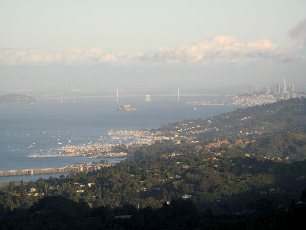 View south across the bay from Tamalpais