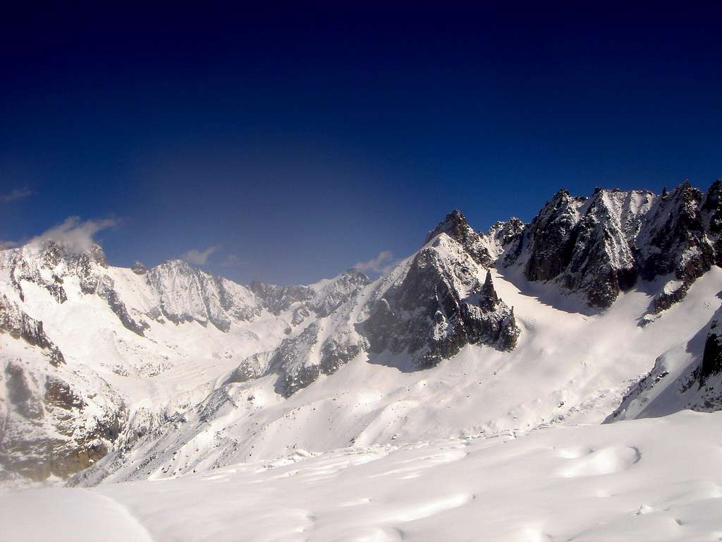 View into the Mont Blanc Group