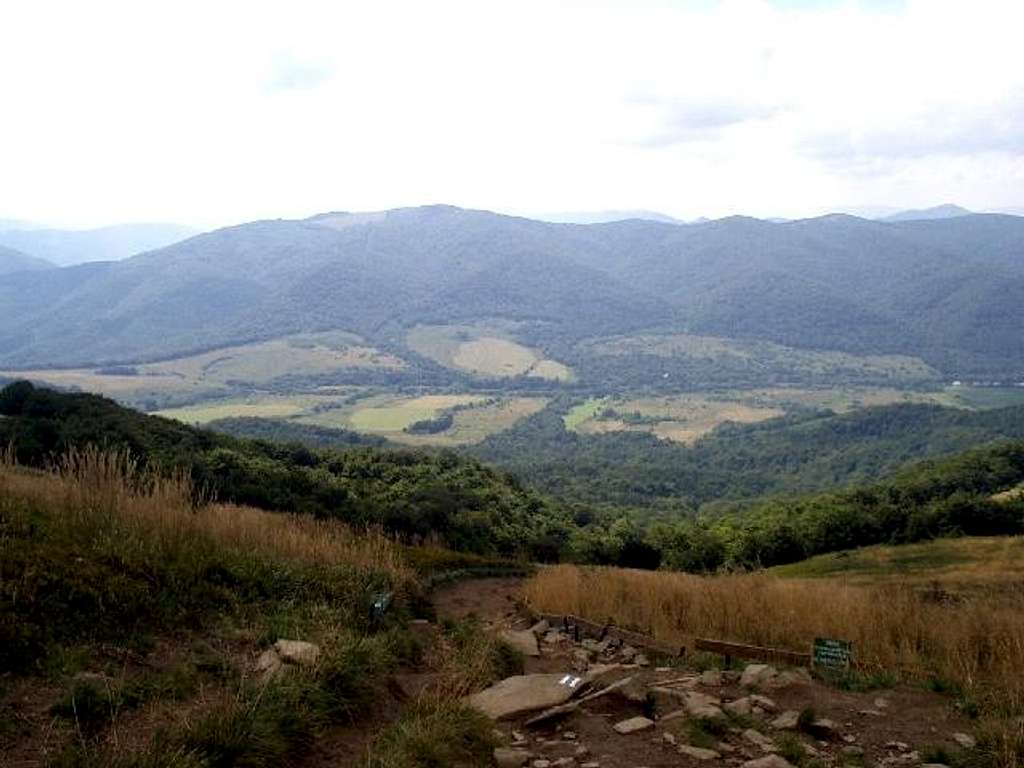 Mount Tarnica - View from the trail