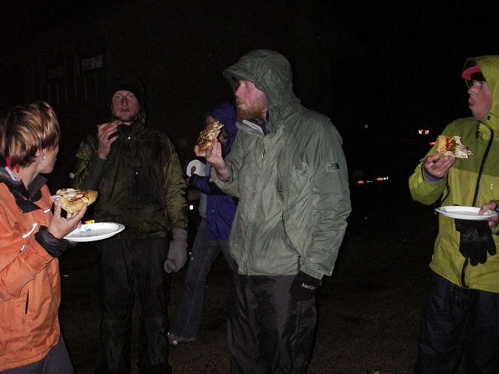 Hot Pizza on a Cold Rainy Night