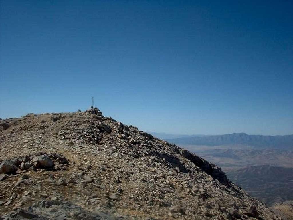 Looking West at the summit...