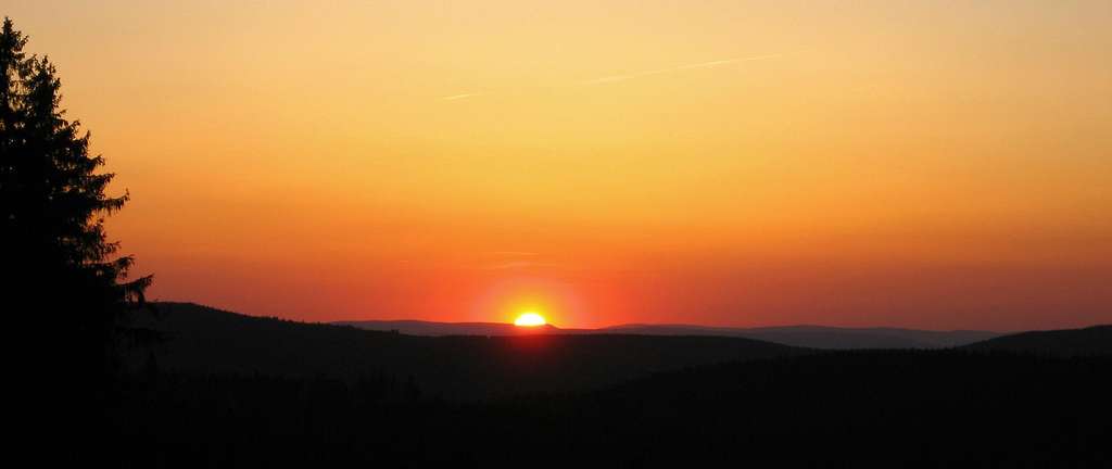Sunset on the Hahnenkleer Berg