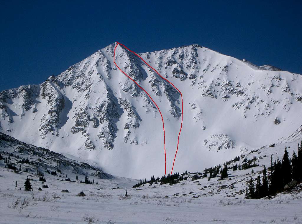 Sayres Benchmark's North Couloirs