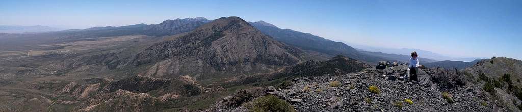 Panoramic view east from Wheeler summit