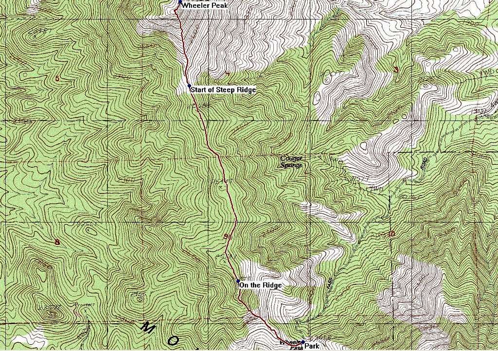 Wheeler Peak GPS Trace