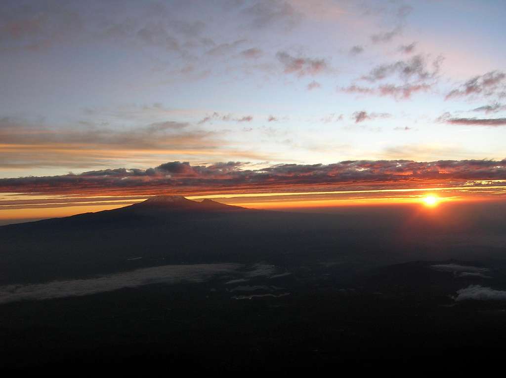 Sunrise view on Kilimanjaro