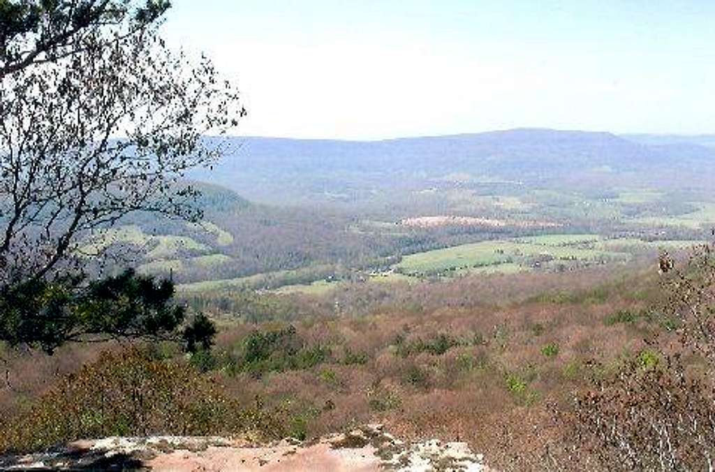 Valley thousand feet below