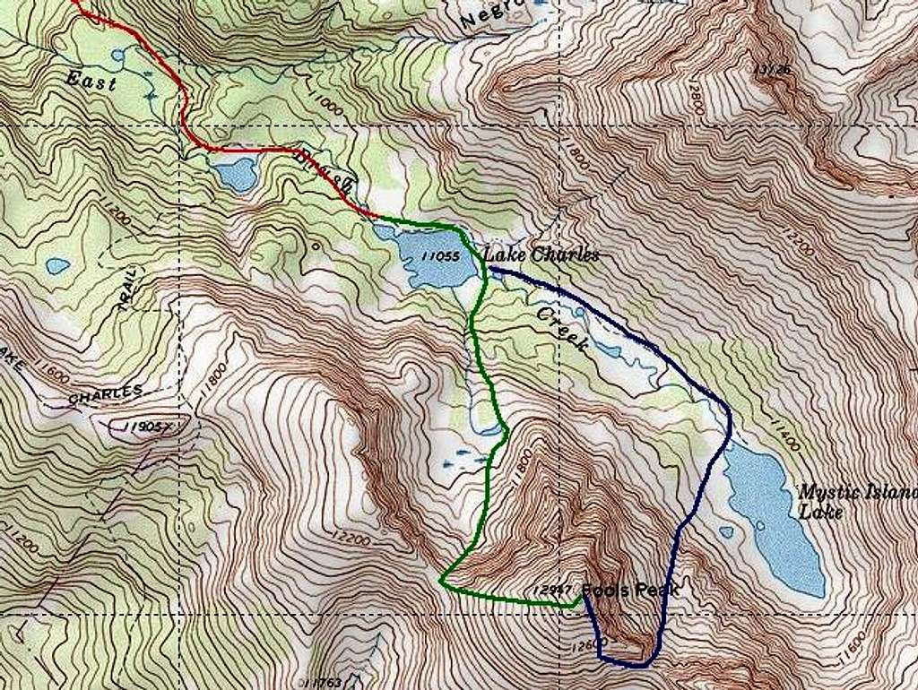 A couple of routes from Lake...