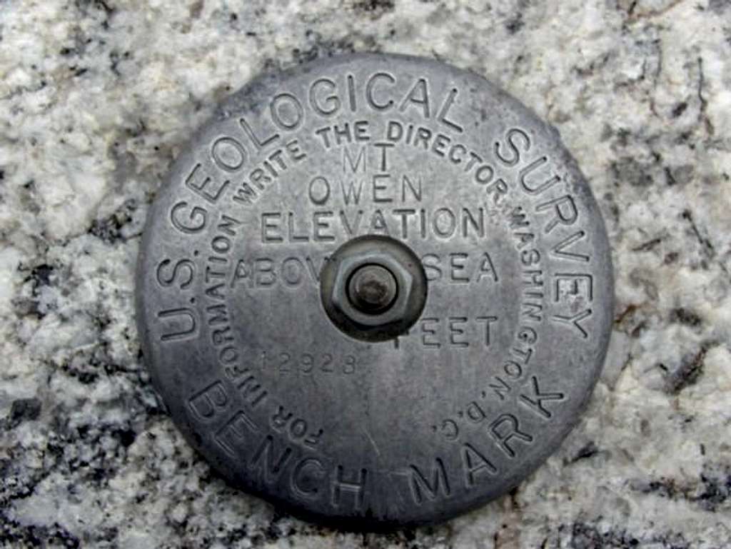 USGS benchmark from the...