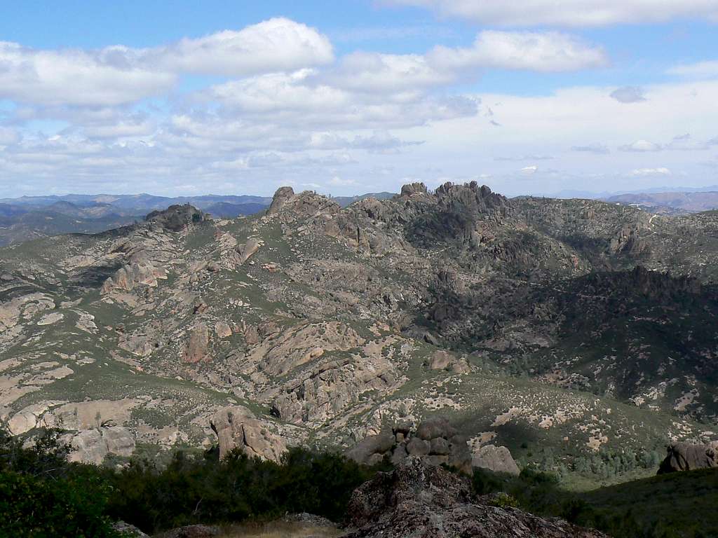 The Pinnacles Range from N Chalone