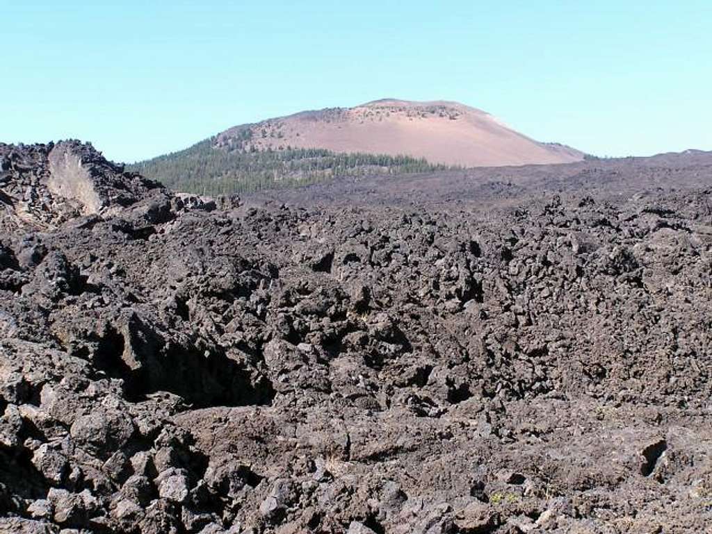 Belknap Crater above the lava...