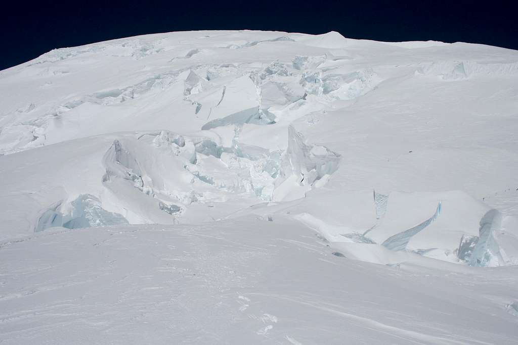 Crevasses on Ingraham Glacier