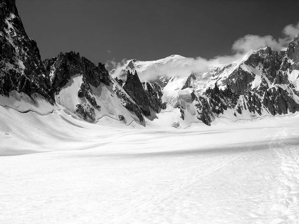 Il Monte Bianco (4810 m), dal Cirque Maudit
