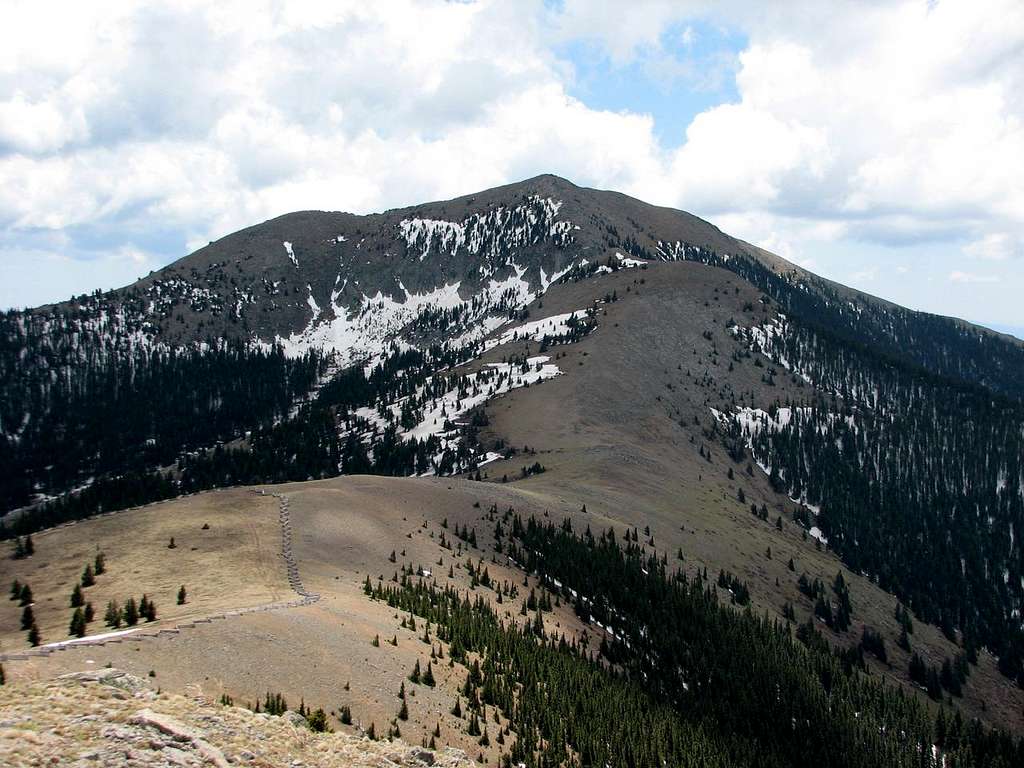 Sierra Blanca from Lookout Mountain summit