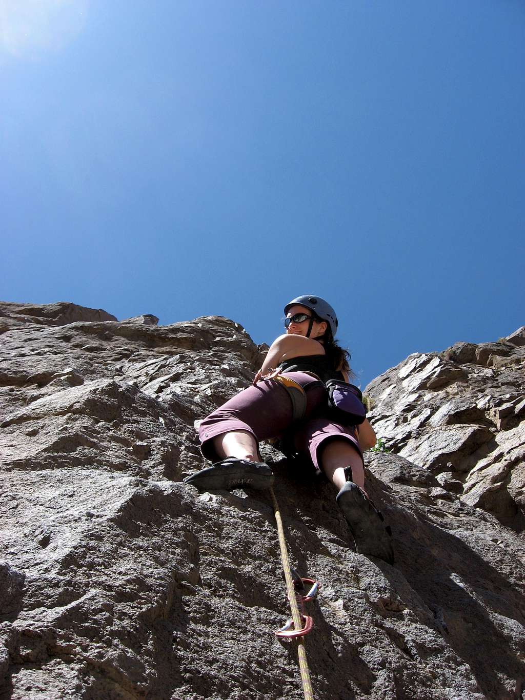 Climbing at the Owen's River Gorge