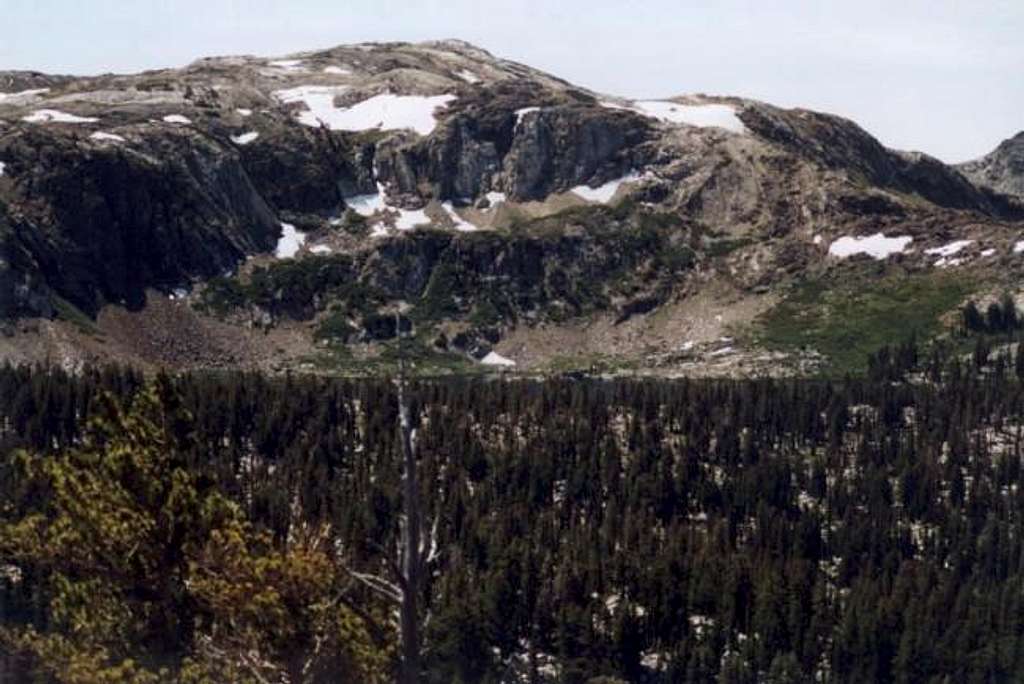 Quartzite Peak with Snow Lake...