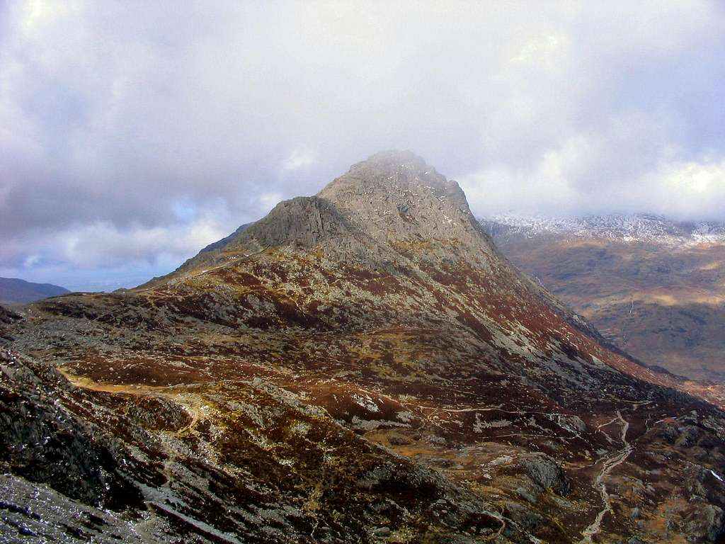 Tryfans East Face in Winter