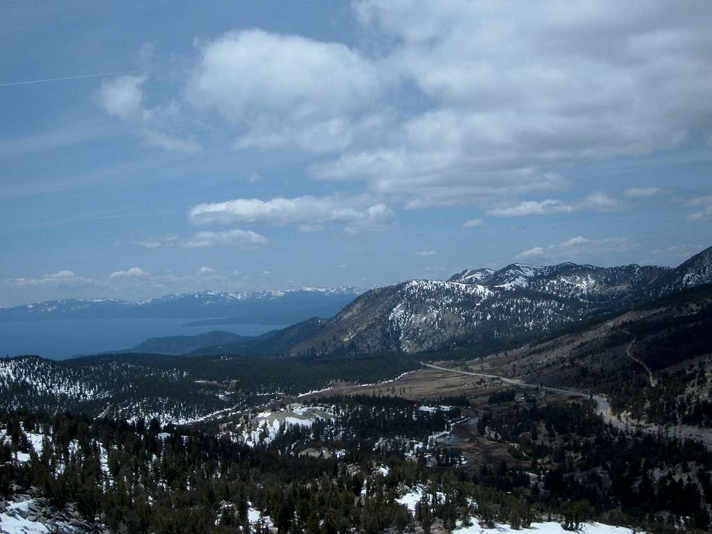 View northwest from Slide Mountain