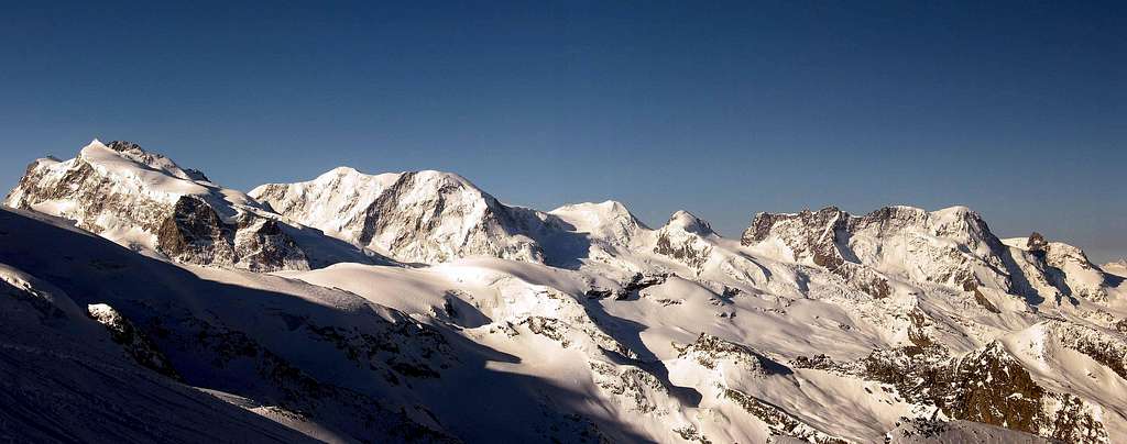 The massif seen from Alphubel.