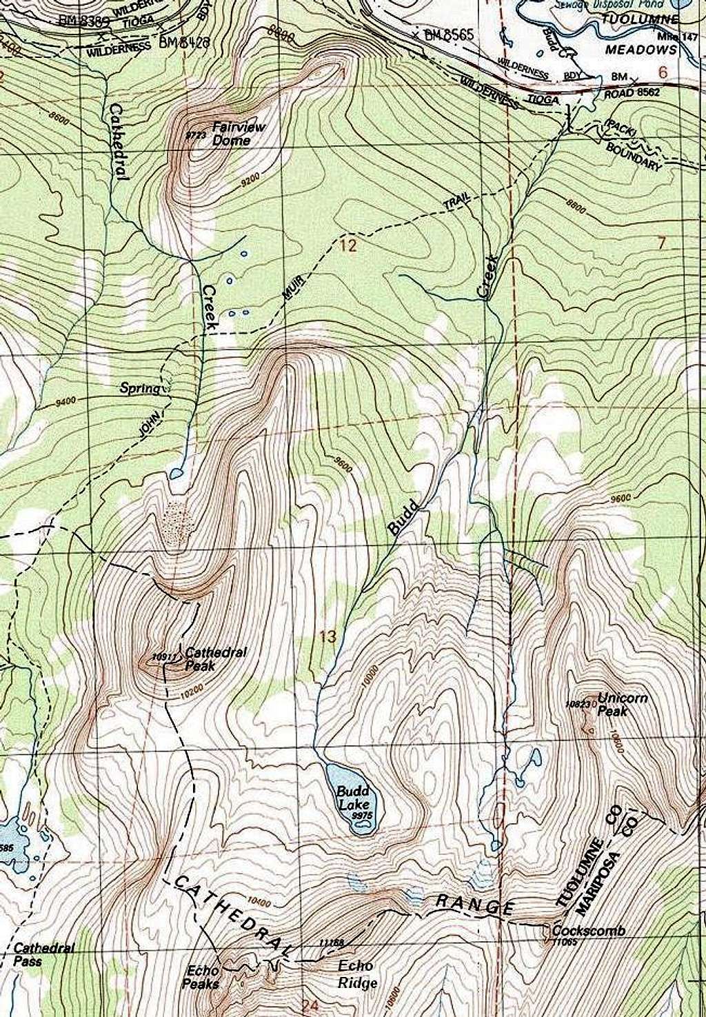 Budd Lake Vicinity Map