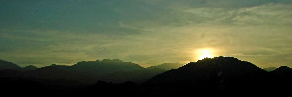 Sunset in the San Gabriel Mountains