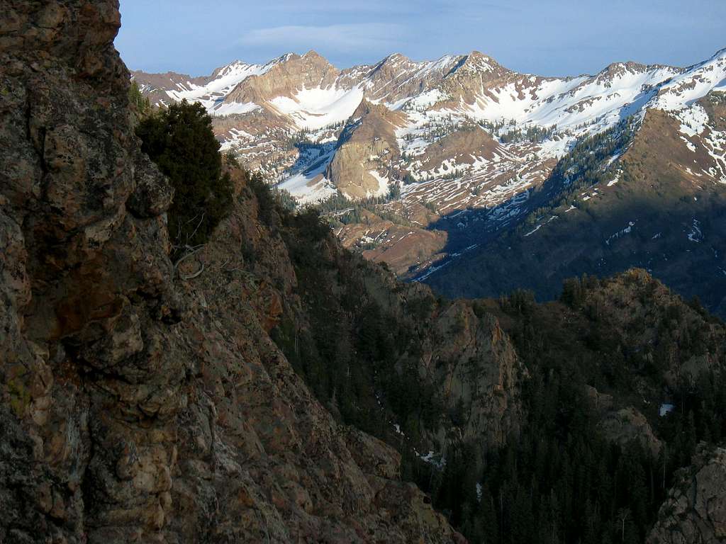 Lake Blanche basin from Mt. Olympus