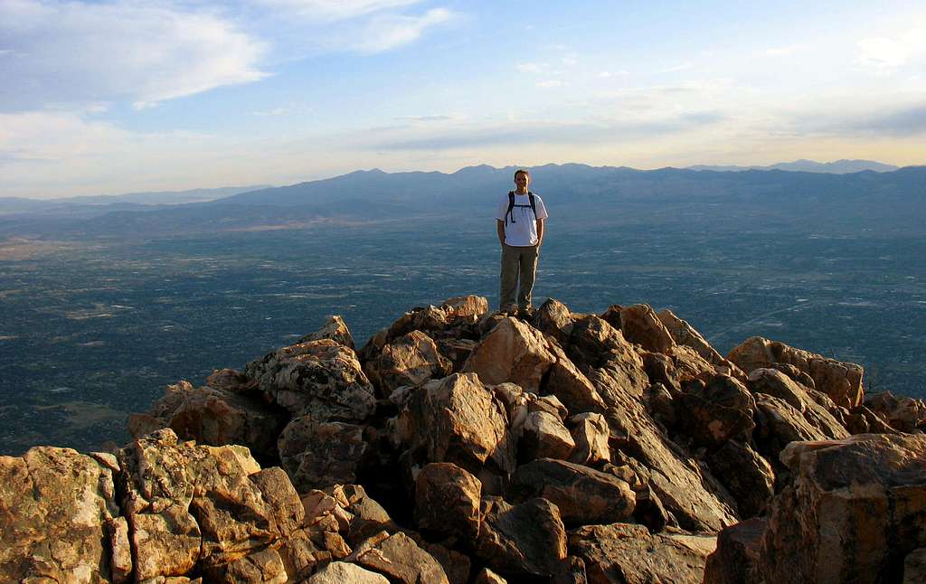 Brandon on Mt. Olympus summit