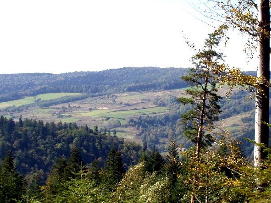 View of Zamczysko (568m).