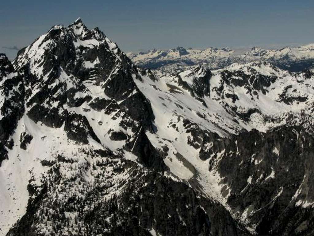 View of Mt. Stuart from Colchuck Peak