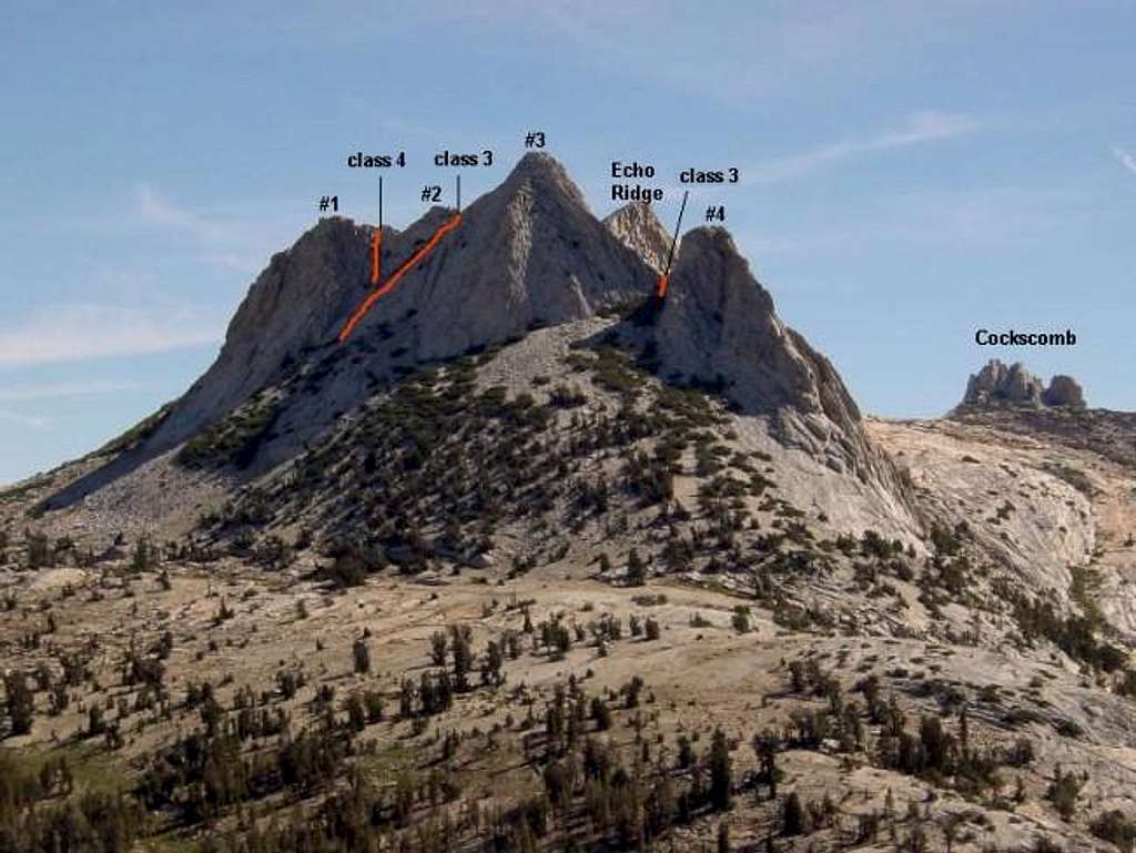 The West Face of Echo Peaks....