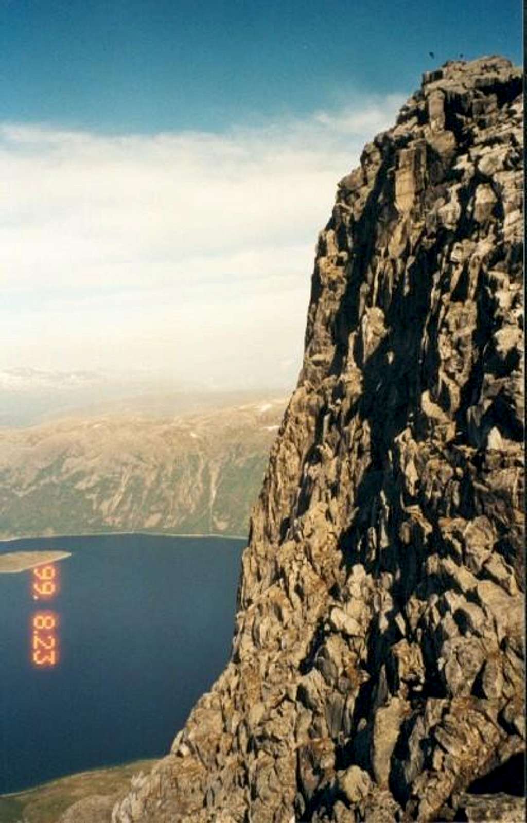The summit of Blåmann as seen...