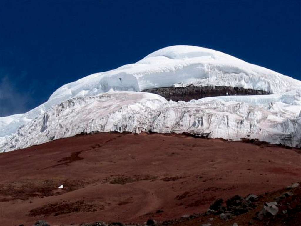 Cotopaxi summit from the hut