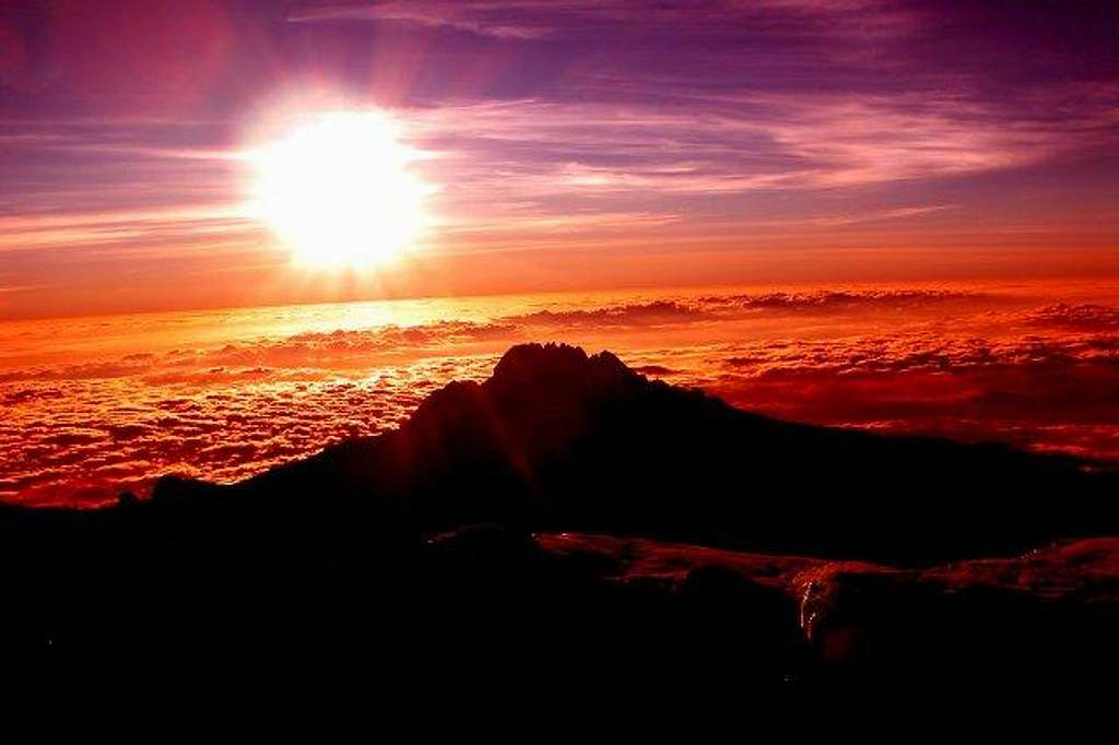 Kilimanjaro - Sunrise on the...